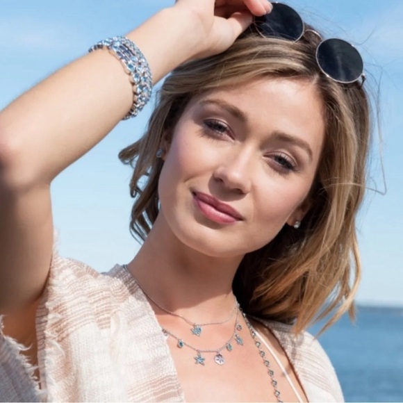 Swarovski Touchstone Crystal Petite Starfish Necklace - Picture 2 of 6